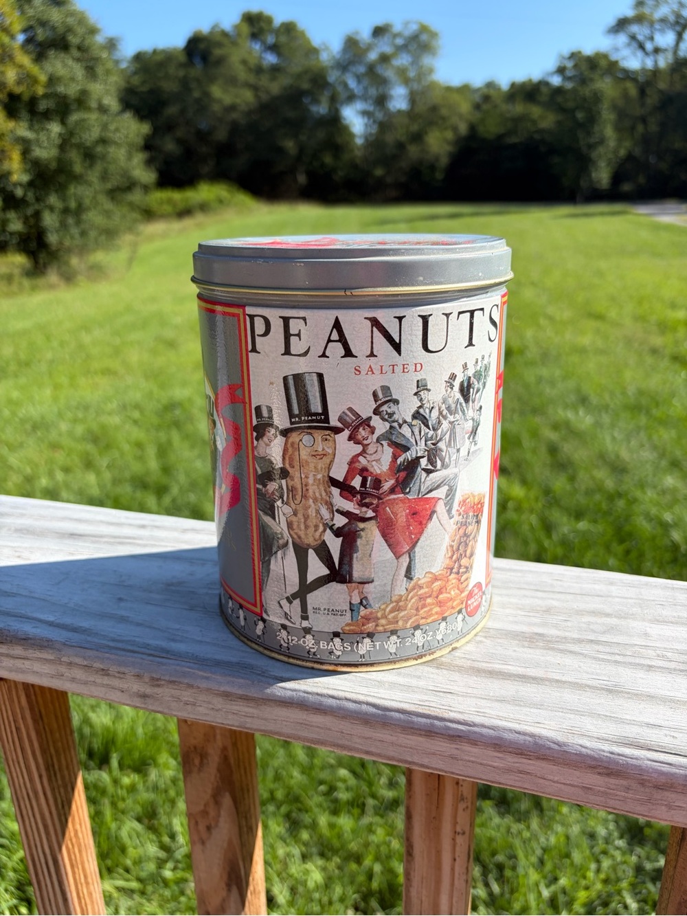 Planters Salted Peanut Tin 24 oz Unique Mr.Peanut Limited Edition